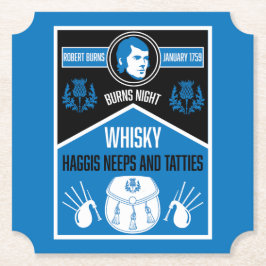 Scottish Burns Night Underlägg Papper