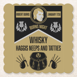Scottish Burns Night Underlägg Papper