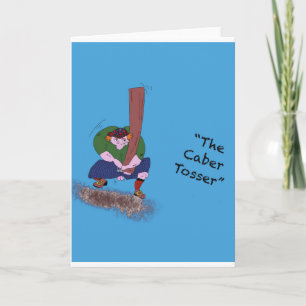Scottish Caber Tosser, roligt kort. Kort