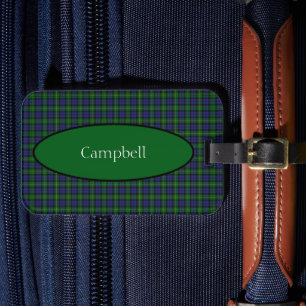 Scottish Campbell Family Tartan Personlig Bagagebricka