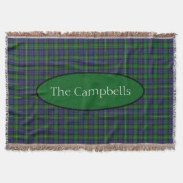 Scottish Campbell Family Tartan Personlig Filt