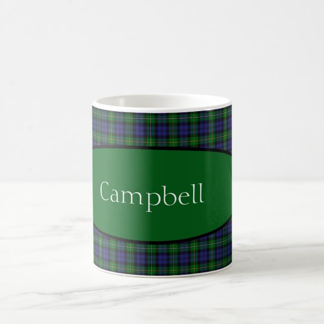 Scottish Campbell Family Tartan Personlig Kaffemugg (Center)