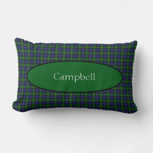 Scottish Campbell Family Tartan Personlig Lumbarkudde