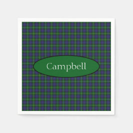 Scottish Campbell Family Tartan Personlig Pappersservett