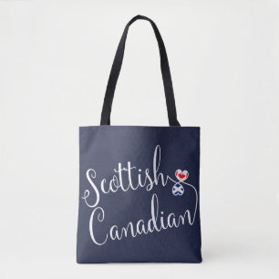 Scottish Canadian Entwated Hearts Matkasse Tygkasse
