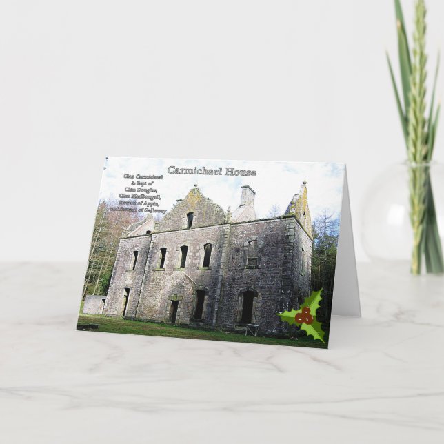 Scottish Carmichael Klans julkort Helgkort (Framsida)