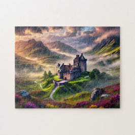 Scottish Castle Mystical Highlands Landscape Pussel