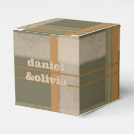 Scottish Celtic Tartan Mönster Bröllop Presentaskar