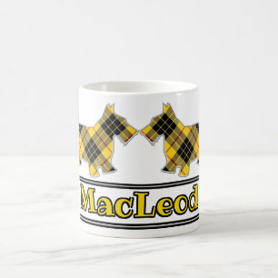 Scottish Cheer Klan MacLeod Tartan Scottie Hundar Kaffemugg