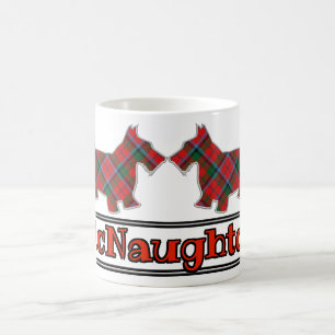 Scottish Cheer Klan McNaughton Tartan Scottie Hund Kaffemugg