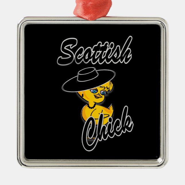 Scottish Chick #4 Julgransprydnad Metall (Framsidan)