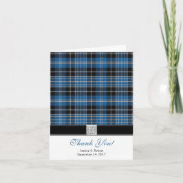 Scottish Clark Tartan Bröllop - tackkort