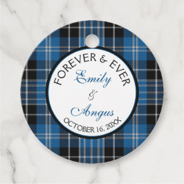 Scottish Clarke Clark Tartan Bröllop Spara ett Dat Gåvor Etiketter