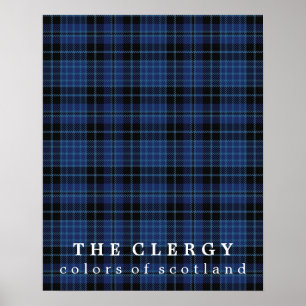 Scottish Clergy Färg of Scotland Tartan Poster