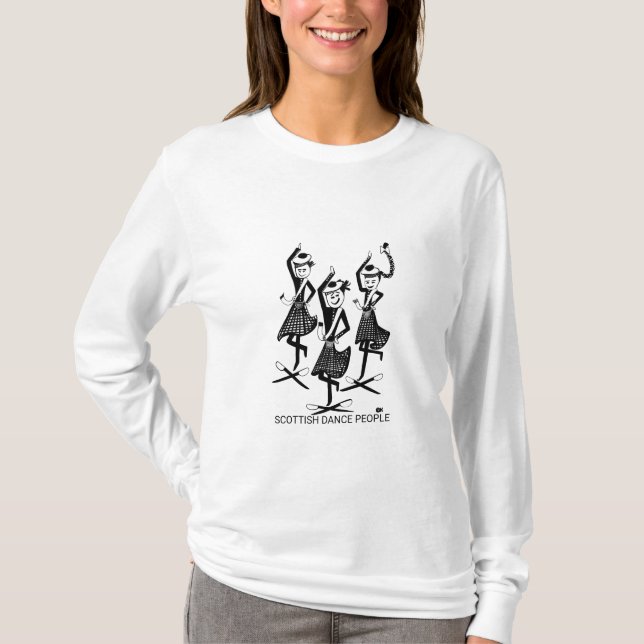 Scottish Dance People T Shirt (Framsida)