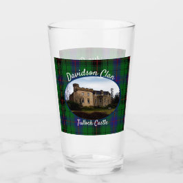 Scottish Davidson Klan Castle Tartan Family Glass Glaskopp