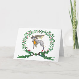 Scottish Deerhound Barking with JOY1 Helgkort