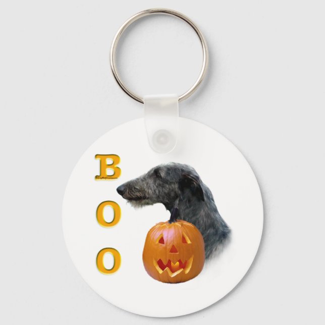 Scottish Deerhound Boo Nyckelring (Framsida)