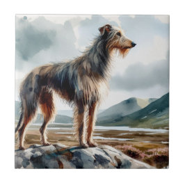 Scottish Deerhound Kakelplatta