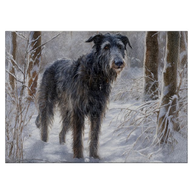 Scottish Deerhound Låt det snöa jul (Framsidan)