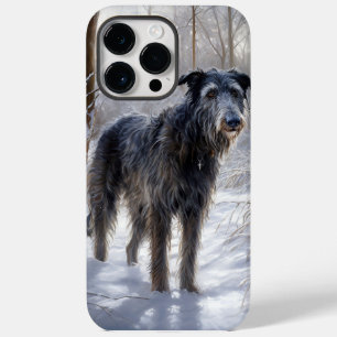 Scottish Deerhound Låt det snöa jul