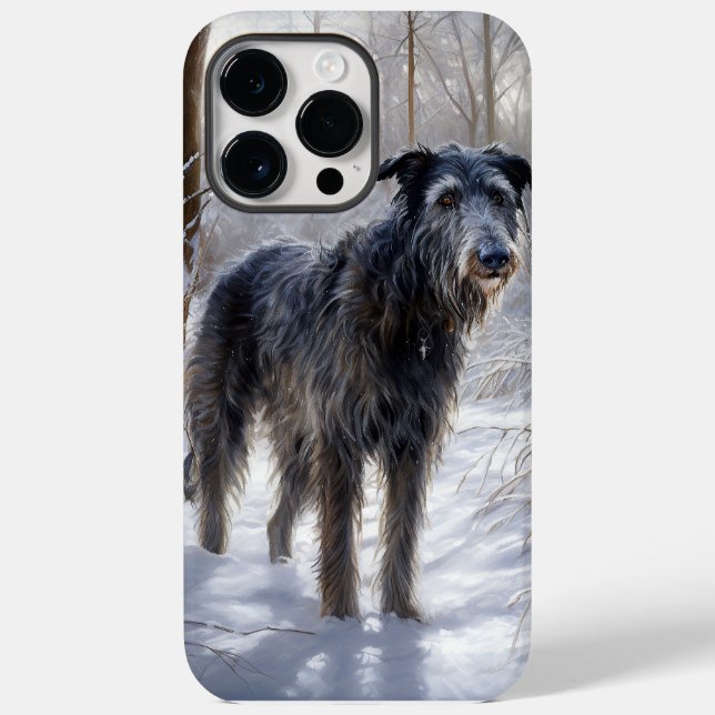 Scottish Deerhound Låt det snöa jul (Baksida)
