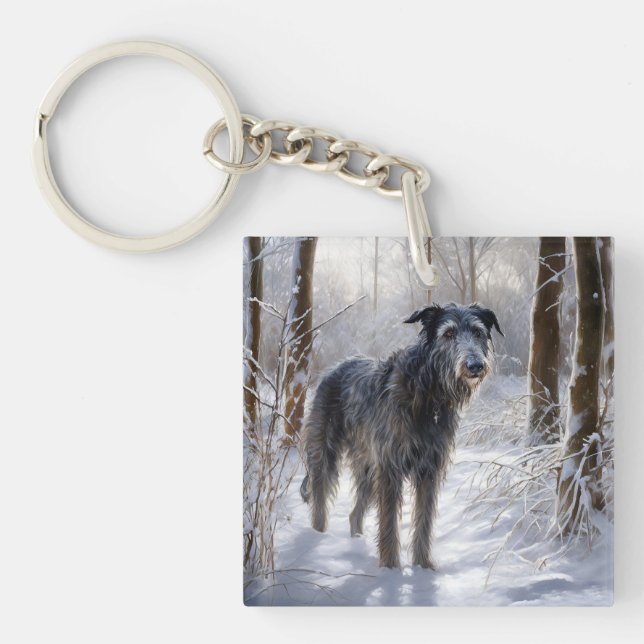 Scottish Deerhound Låt det snöa jul (Framsidan)