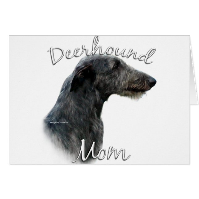 Scottish Deerhound Mamma 2 Hälsningskort (Framsidan Horizontal)