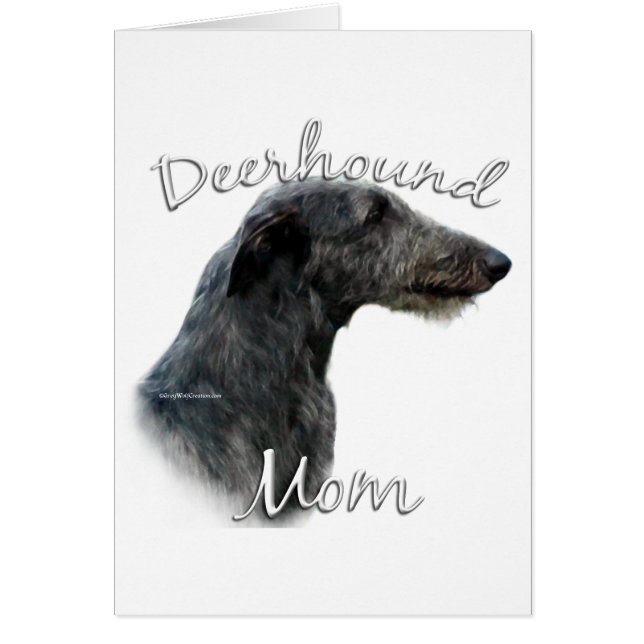 Scottish Deerhound Mamma 2 Hälsningskort (Framsidan)