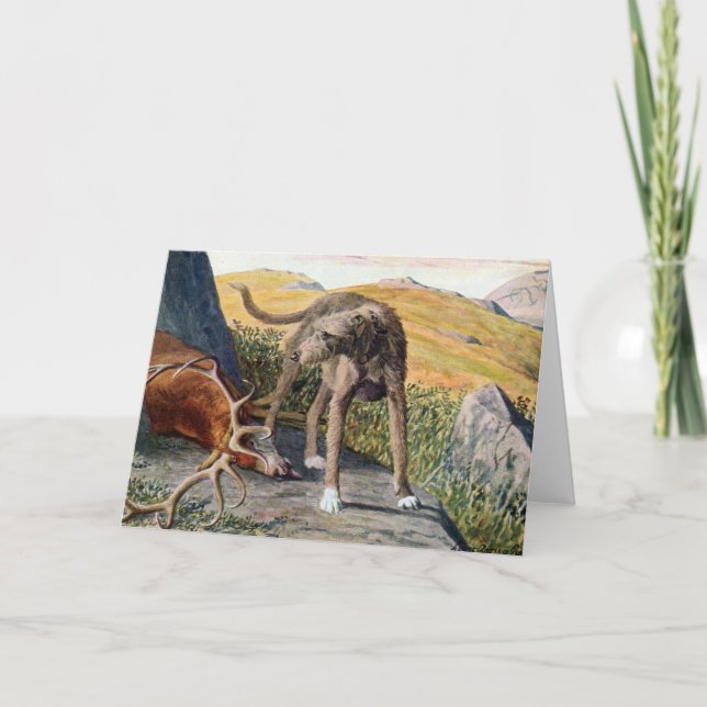 Scottish Deerhound Notecard Kort (Framsida)