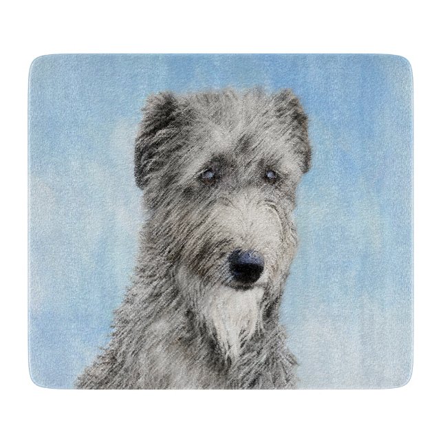 Scottish Deerhound Painting - Cute Original Hund A (Framsidan)