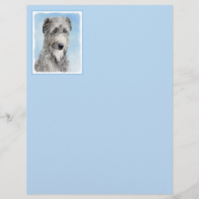 Scottish Deerhound Painting - Cute Original Hund A (Framsida)
