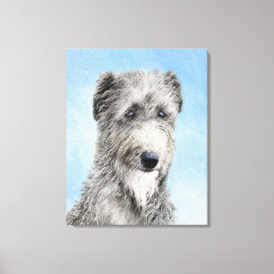 Scottish Deerhound Painting - Cute Original Hund A Canvastryck