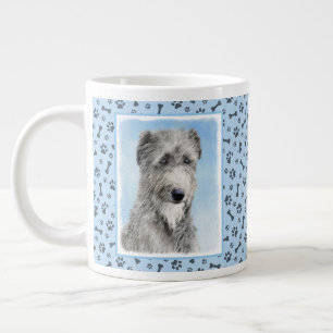 Scottish Deerhound Painting - Cute Original Hund A Jumbo Mugg