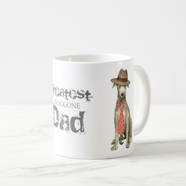 Scottish Deerhound Pappa Kaffemugg (Framsida höger)
