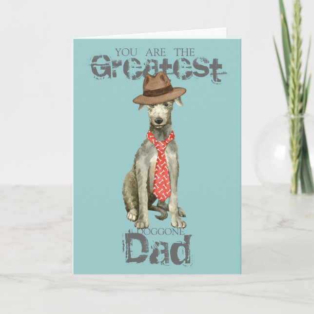 Scottish Deerhound Pappa Kort (Framsida)