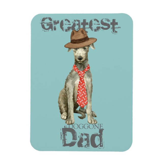 Scottish Deerhound Pappa Magnet (Vertikal)
