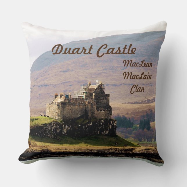 Scottish Duart Castle - MacLean/MacLain-Klan Kudde (Framsida)