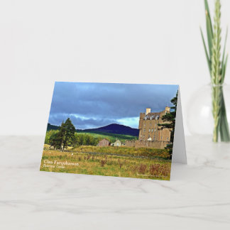Scottish Farquharson Klans Braemar Castle Gift Anteckningskort