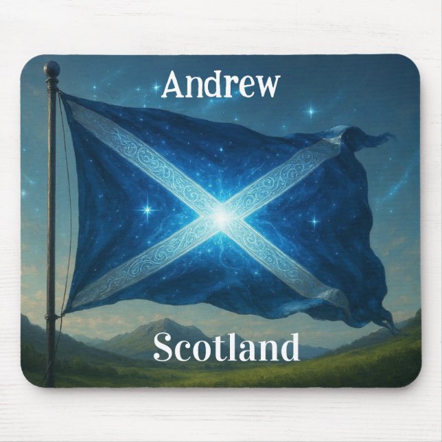 Scottish flag Mousepad Musmatta (Framsidan)