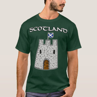 Scottish Flagga Castle Scotland St Andrews Day T Shirt