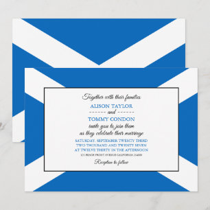 Scottish Flagga, Flagga of Scotland Bröllop Inbjudningar