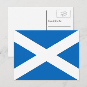 Scottish Flagga, Flagga of Scotland Vykort