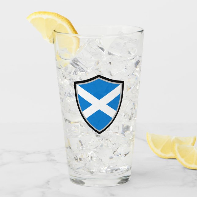 Scottish flagga glaskopp (Framsida Ice)