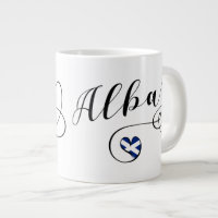 Scottish Flagga in Heart, Alba, Scots Gaelic