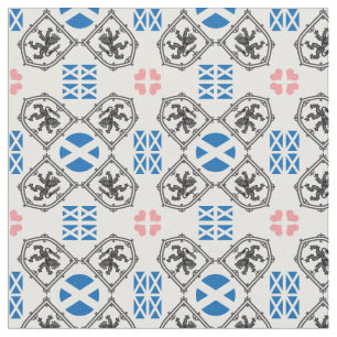 Scottish Flagga & Lejonare, mode Hearts /Scotland Tyg