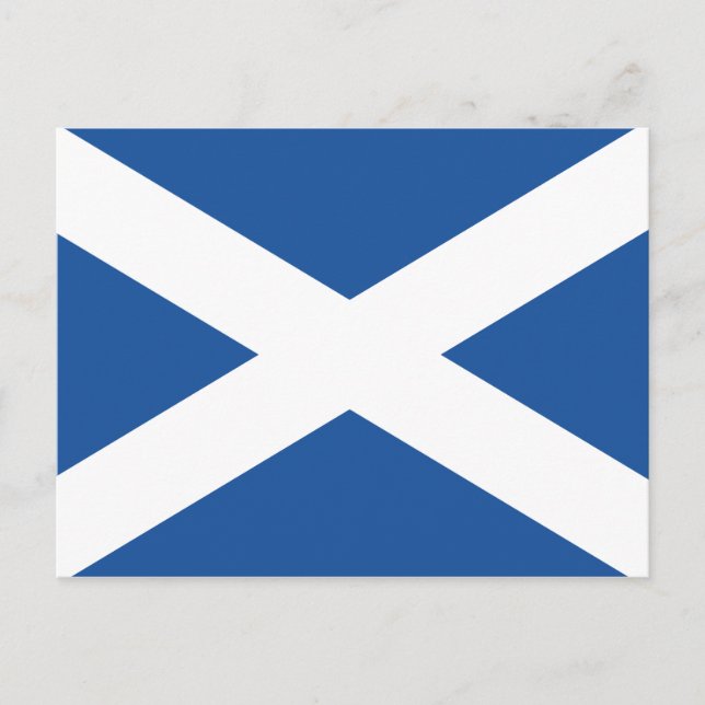 Scottish flagga of Scotland anpassningsbar vycards Vykort (Framsida)
