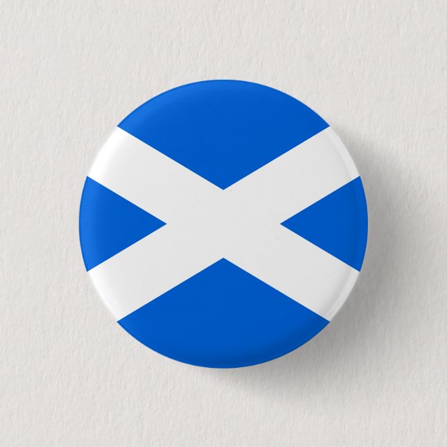 Scottish Flagga Pinback Button arc Knapp (Framsida)