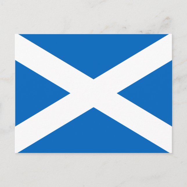 Scottish Flagga Postcard Vykort (Framsida)