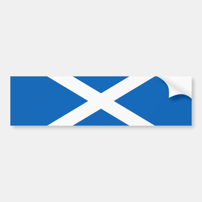 Scottish Flagga (Saltire) (Skottland Flagga) Bildekal (Framsidan)